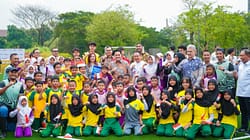 Peluncuran perdana program Football for Schools FIFA di Indonesia. (Foto: PSSI)