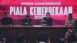 Konferensi Pers Piala Kemerdekaan 2025 yang digelar PSSI sebagai persiapan Piala Dunia U-17. (Foto: PSSI)