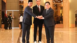 Prosesi pengambilan sumpah kewarganegaraan Miliano Jonathans yang digelar di Gedung Setjen Kementerian Hukum RI. (Foto: PSSI)