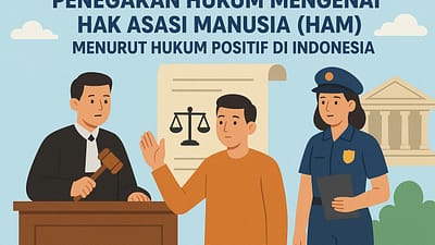 Ilustrasi penegakan hukum mengenai hak asasi manusia menurut hukum positif di indonesia. (Foto: Istimewa)